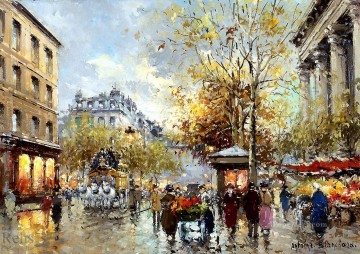アントワーヌ・ブランシャール カプシーヌとマドレーヌの大通り Oil Paintings